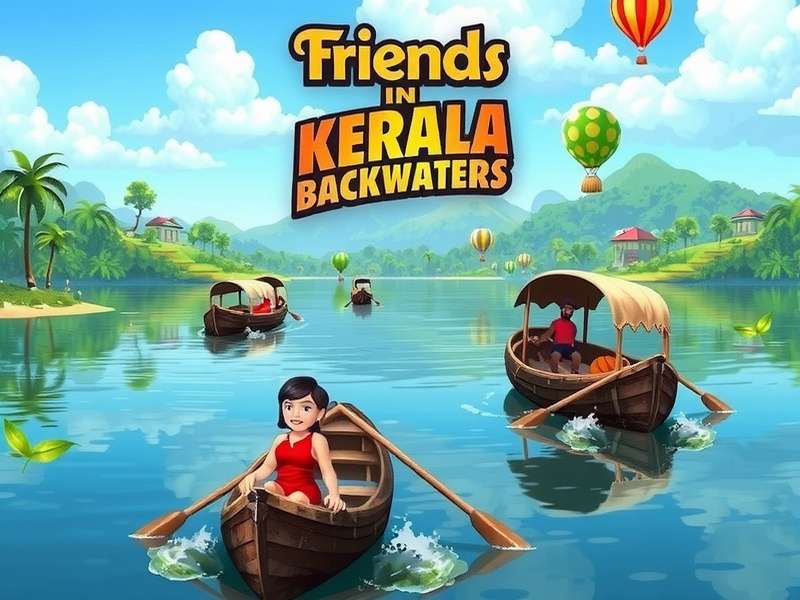 Friends In Kerala Backwaters Game Screenshot